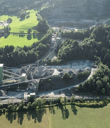 Diabaswerk Saalfelden, Ausztria, gyárépület