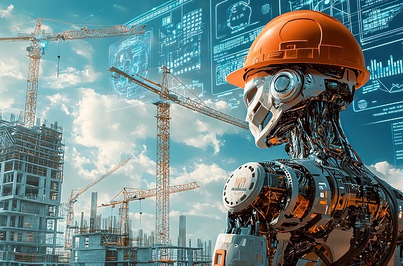 Photo of a construction robot