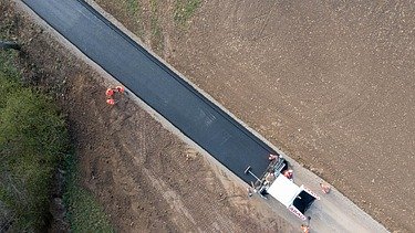 Picture of work with recycled asphalt