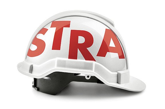 Illustration of a construction helmet that is to stand for the focus aspect 