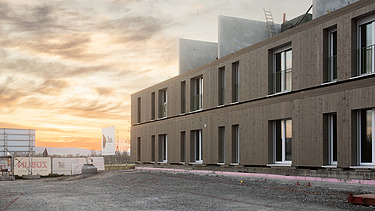 Photo of a construction on wood