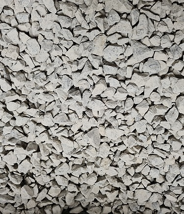 Fotografie cu pietriș din carieră, baza pentru betonul reciclat