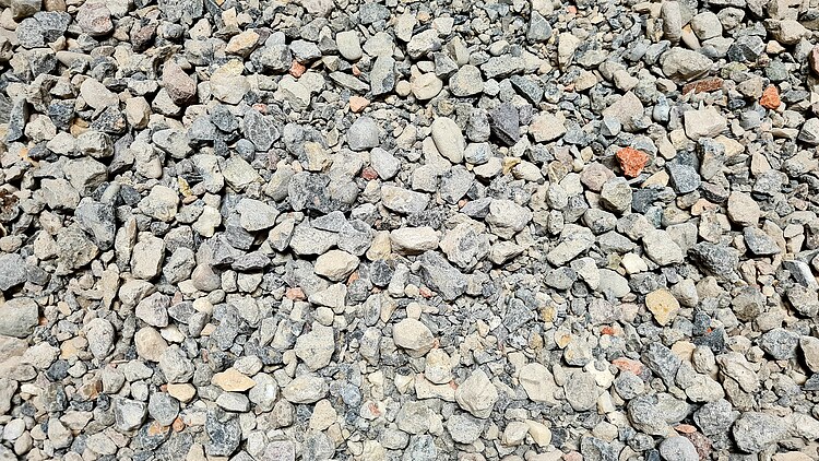 Concrete chippings photo
