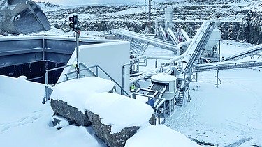 Aufbereitungsanlage mit grünem Strom