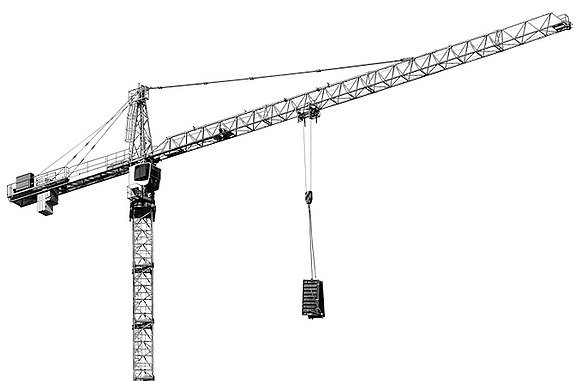 Illustration of a crane, which is to stand for the focus aspect 