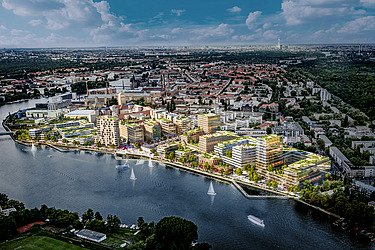 Fotografiere cu drona a malului Behrens