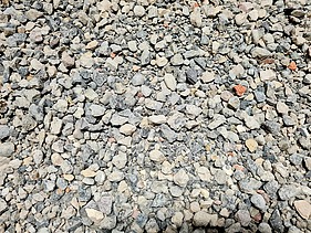 Foto von Betonsplitt