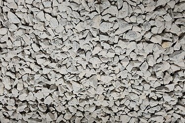 Photo of grit from the quarry, the basis for recycled concrete