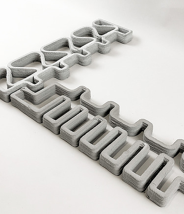 3D printing makes more flexible concrete designs possible.