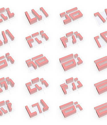 Abbildung von den Designvarianten die mit generative design entstanden sind