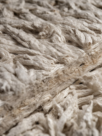 Close-up of a sustainable insulation material