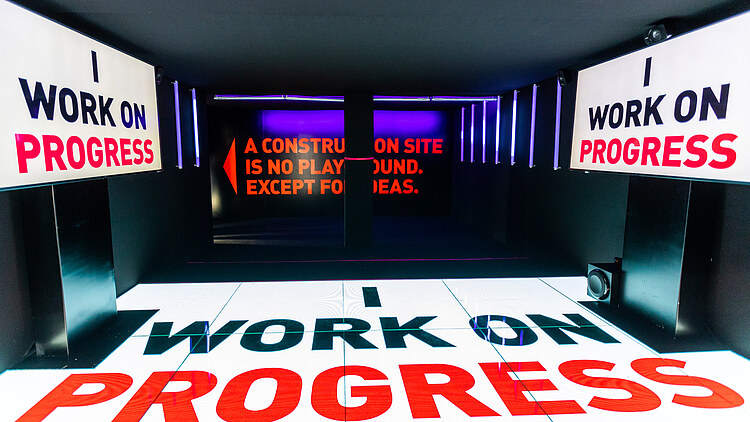 Photo of the Work On Porgress Slogan 