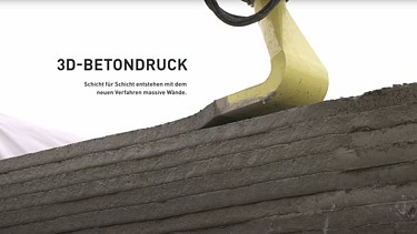 Foto von einer 3D-Betondruck Maschine