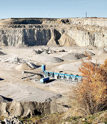 Eigenrieden quarry climate-friendly raw material extraction Photo of the quarry Eigenrieden