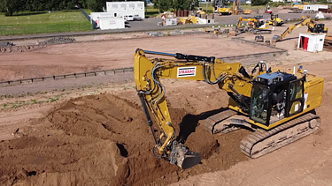 Photo of a hydraulic crawler excavator