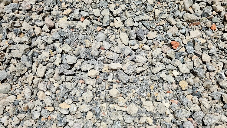 Photo of concrete chippings