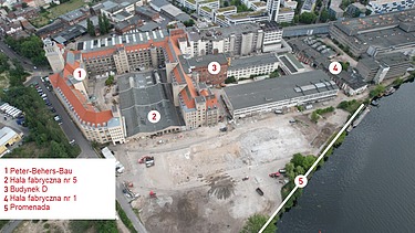 Teren przemysłowy jest rozwijany w sposób zrównoważony Elementy Behrens-Ufer w Berlinie